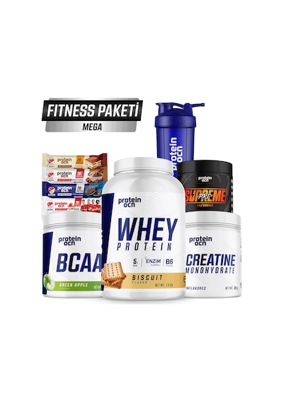 Proteinocean Fıtness Paketi Mega - Bisküvi Yeşil Elma