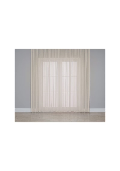Fabric Folded Bej Keten Tül Perde 100 X 270 Sku: Zeusb0fl1cr8d8 A Antrasit