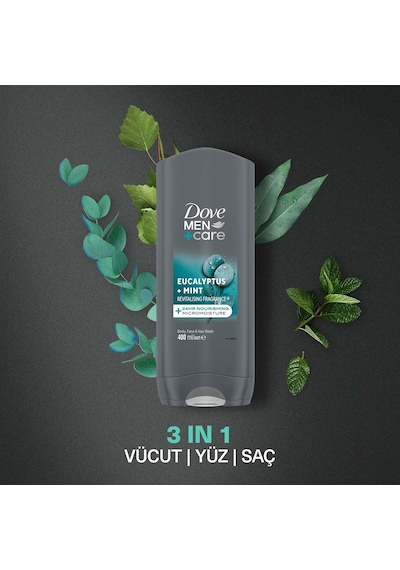 Men Care Eucalyptus Mint Duş Jeli 400 Mililitre Diğer