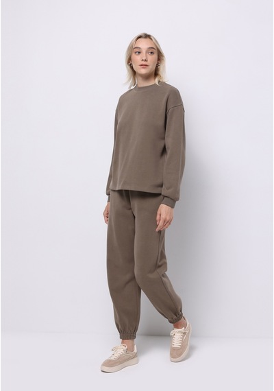 Colins Regular Fit Orta Bel Düz Kadın Bej Eşofman Altı Cl1076454 Q1.v2 Lbr Light Brown Colins Regular Fit Orta Bel Düz Kadın Bej Eşofman Altı Cl1076454 Q1.v2 Lbr Light Brown