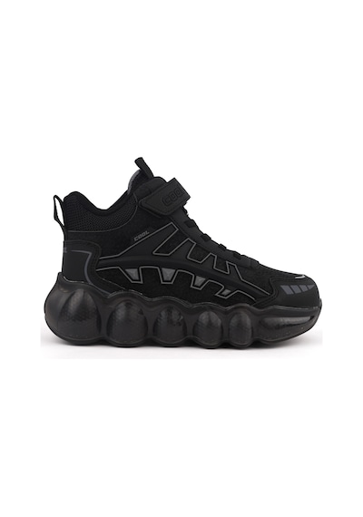 Cool Fred Uzun-25 Bosst Ortopedik Taban Unisex Çocuk Bot Siyah