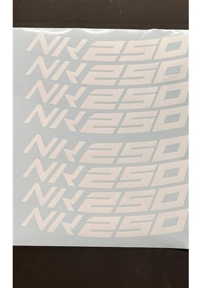 Cf Moto Nk 250 Jant İçi 8 Adet Sticker Beyaz