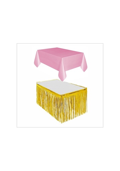 Pembe Masa Örtüsü, Gold Masa Eteği