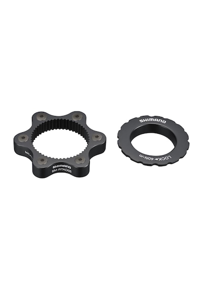 Shimano Sm-rtad05 Center Lock Göbeği 6 Bolta Çeviren Adaptör Siyah