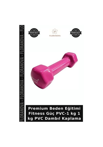 Premium Beden Eğitimi Fitness Güç Pvc-1 Kg 1 Kg Pvc Dambıl Kaplama