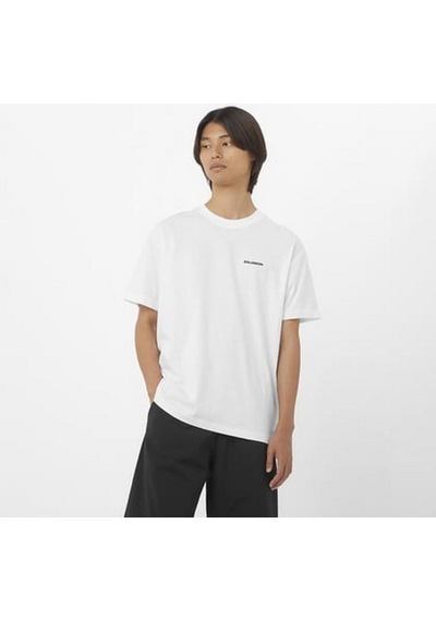 Salomon Logo Rx Tee M Whıte Erk T-shırt Lc2527400 Beyaz