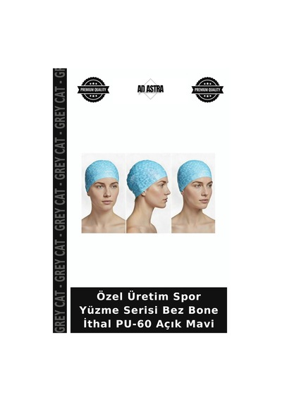 Özel Üretim Spor Yüzme Serisi Bez Bone İthal Pu-60 Açık Mavi