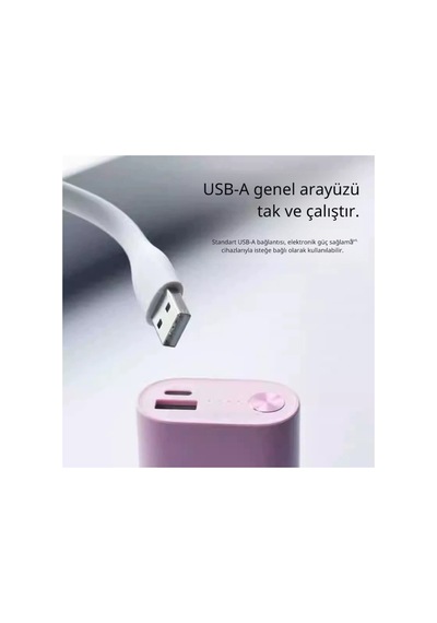Esnek Taşınabilir Mini Usb Vantilatör Fan Serinletici Laptop Powerbank Uyumlu Sessiz Güçlü Pervane Beyaz