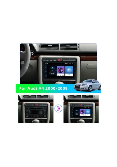 EXVOL Audi A4 Android Multimedia 9'' HD IPS 2/32 GB + Kamera