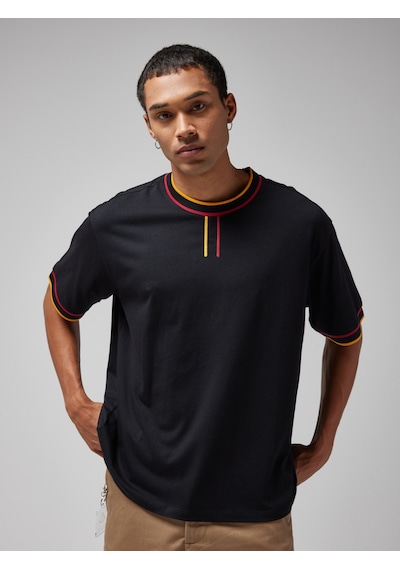 Gsstore X Midground Erkek T-shirt E251218 Siyah