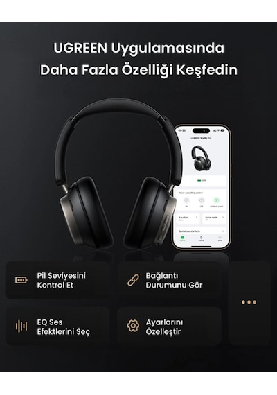Ugreen Hitune MAX6 Studio Pro Bluetooth 5.4 Kulak Üstü Kulaklık