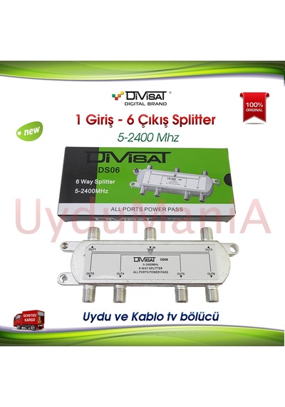 Divisat 1 Giriş 6 Çıkış 1/6 Splitter 5-2400