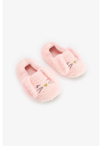 Penti Açık Pembe Sleepy Bunny Tavşan Desenli Patik