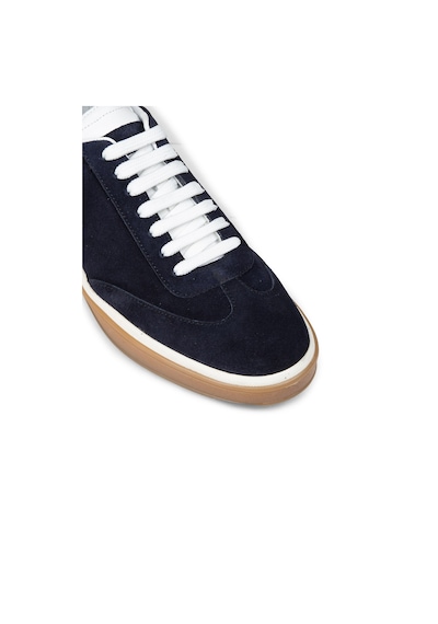 Deery Erkek Lacivert Hakiki Süet Sneaker Ayakkabı - 01997mlcvc03 Lacivert