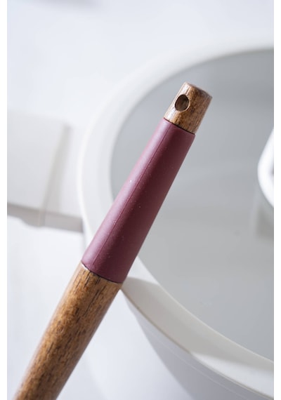 Acar Evero Delikli Silikon Spatula - 28 Cm Kırmızı