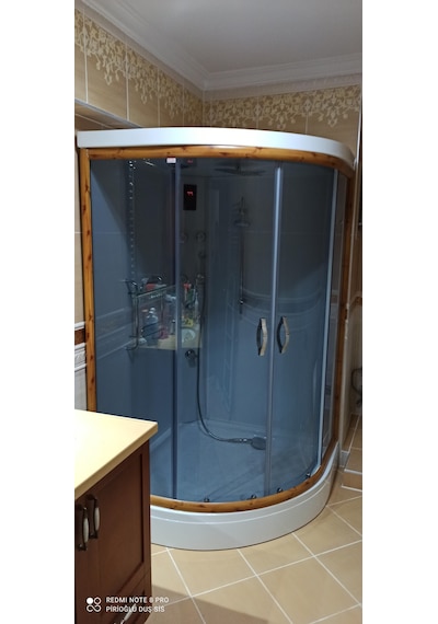 120X120 Duş Üstü Bambu Kompakt Sistem Sistem 1