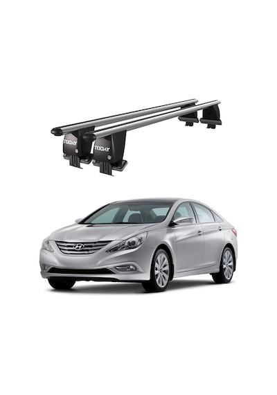 Royal Hyundai Sonata Vı 2009-2014 Uyumlu Gri Ara Atkı Port Bagaj Tavan Barı