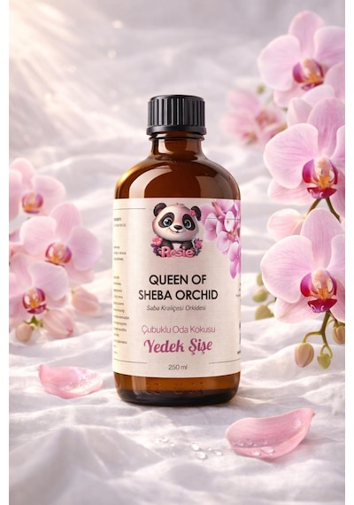 Queen Of Sheba Orchid Çubuklu Oda Kokusu Yedek Şişe 250 Ml Orchid Orkide Reed Diffuser Refill Fresh