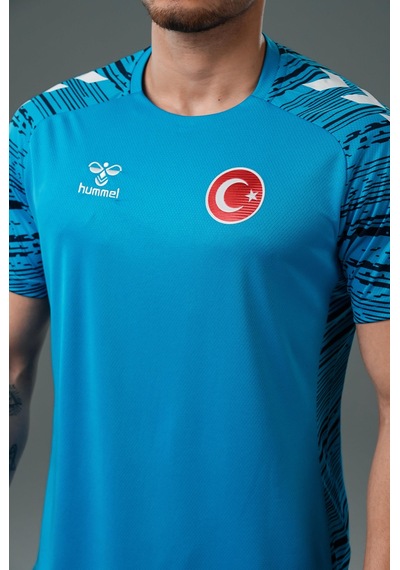 Hummel Milli Takım Line Antrenman Tişört Turkuaz