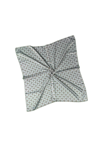 Mim Eşarp Emilya Rayon Desenli Eşarp 90x90 Cm Vizon
