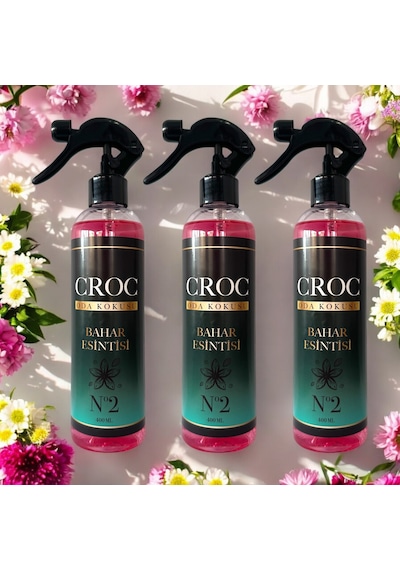Croc Oda Kokusu No:2 Bahar Esintisi 3 X 400ml Sprey Şişe