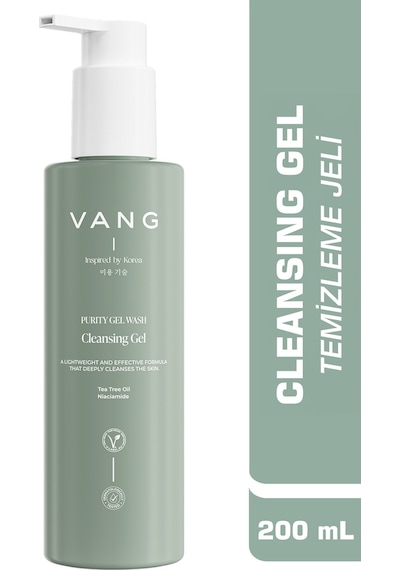 Vang Cleansing Gel - Kuru Ve Karma Ciltler İçin Nemlendirici Ve Bariyer Onarıcı Yüz Temizleme Jeli - Yüz Yıkama Jeli 200 Ml