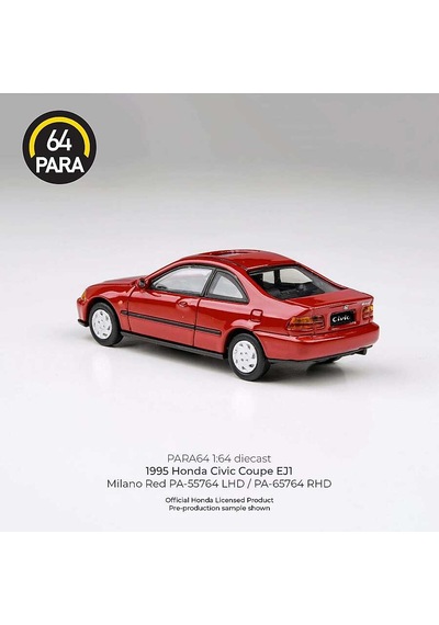 Para64 Honda Civic Coupe Ej1 1995 Milano Red Pa-55764 Çok Renkli