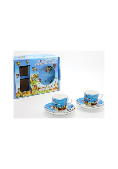 5 Adet Yöresel İkili Fincan Seti Porselen İki Parça Kahve Fincanı, Türk Kahvesi Ve Espresso İçin, Cup Mug Diğer