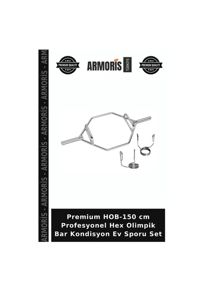 Premium Hob-150 Cm Profesyonel Hex Olimpik Bar Kondisyon Ev Sporu Set