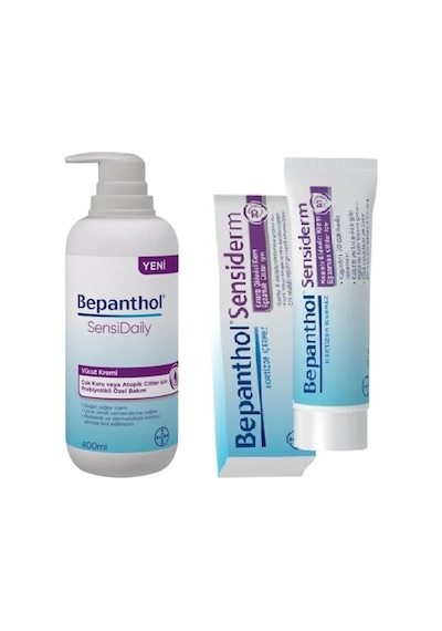 Bepanthol Sensidaily Çok Kuru ve Atopik Ciltler İçin Vücut Kremi 400 ML + Sensiderm Krem 50 G