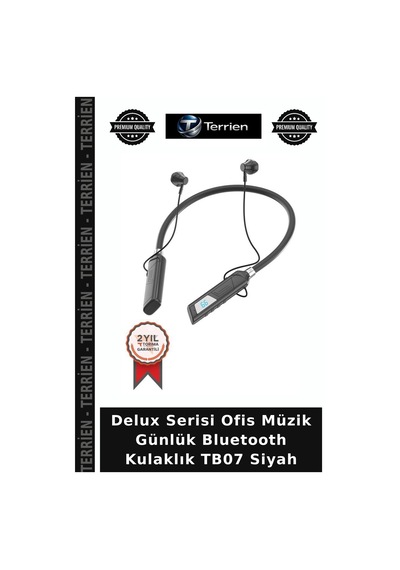 Delux Serisi Ofis Müzik Günlük Bluetooth Kulaklık Tb07 Siyah