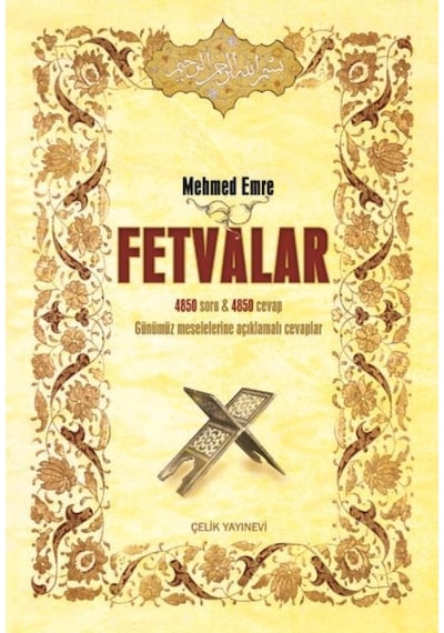 Fetvalar (Sorulu -Cevaplı) 2 Cilt Takım (1. Hamur)  - Mehmed Emre  - Çelik Yayınevi