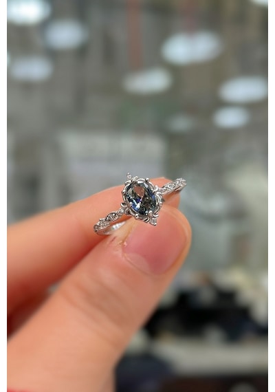 925 Ayar Gümüş Mistik Taşlı Vintage Yüzük