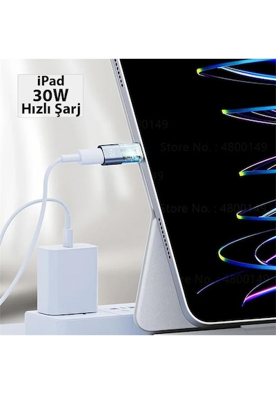Polham 30w Şarj Destekli Lightning To Type C Çevirici Dönüştirici Adaptör, Şarj Ve Veri Aktarım Çevirici