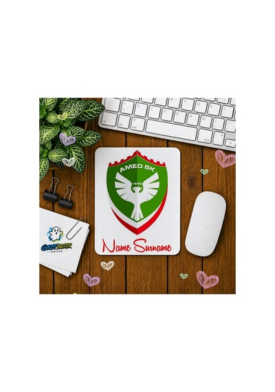 Kişiye Özel Amedspor Baskılı Oyuncu Mousepad 0145