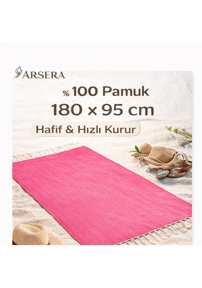 Plaj Havlusu Peştemal %100 Pamuk Gözde Somon