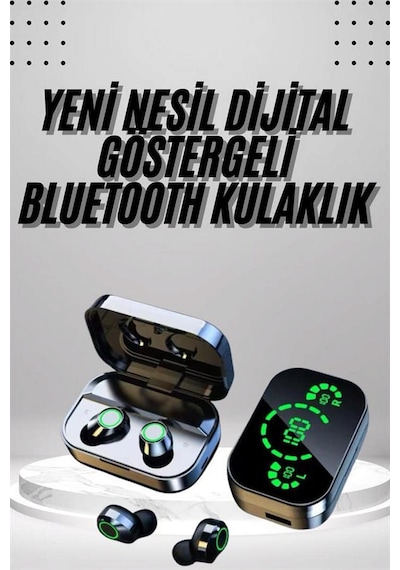 2025 - 167 - Model Bluetooth Kulaklık Telefon Şarj Edebilen Çağrı Cevaplama - Csmo-tex - Dijital Göstergeli