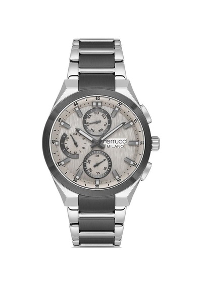 Ferrucci Fer.03722m.03 Çelik Kordon Erkek Kol Saati Çok Renkli