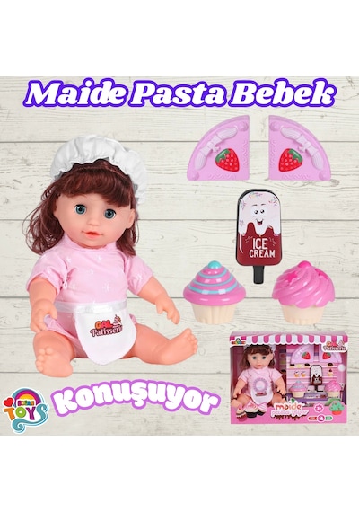 Maide Pasta Yiyor - Türkçe Konuşan Maide Et Bebek - Konuşan Bebek - Maide Bebek - Maide Pasta Bebek