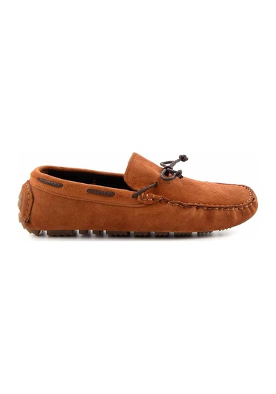 Bambi Taba Leather Erkek Loafer Ayakkabı E01549913402 Taba