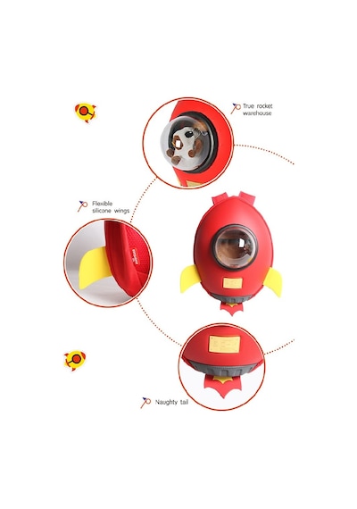 Supercute Roket Sırt Çantası Kırmızı