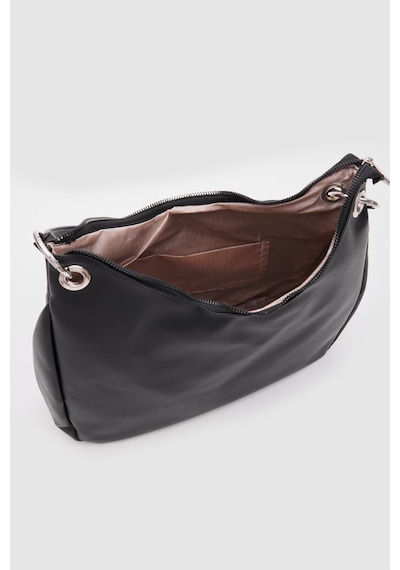 Shule Bags Valerie Oval Omuz Çantası Siyah Siyah