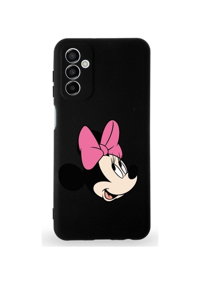 Samsung Galaxy A15 Uyumlu Lansman Kılıf Içi Kadife Minnie Mouse-a Tasarımlı Kapak Çok Renkli