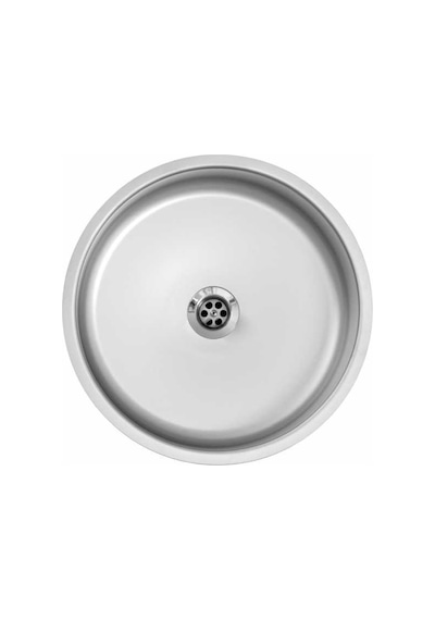 Ege Lux Yuvarlak Düz Çelik Eviye K-38 430 Kalite