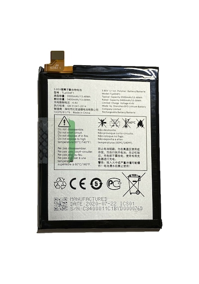 Vodafone Smart V10 / Alcatel 3 5053D Batarya Pil Tlp034F1
