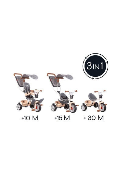 Smoby Mickey Baby Balade Plus 3'ü1 Arada Bisiklet 741402