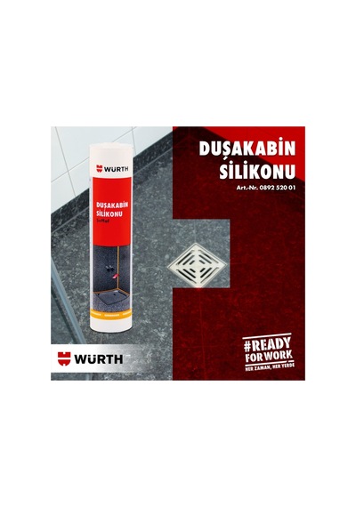 Würt Duşakabin Silikonu Şeffaf 310 Ml Transparent 1 Adet