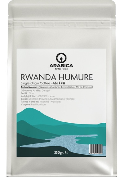 Rwanda Humure Çekirdek Kahve 250g Nitelikli Orta Kavrulmuş Çekirdek