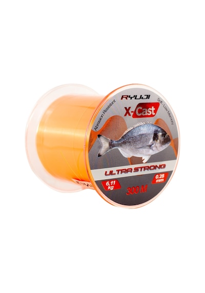 Ryuji X-cast Surf Orange 300m Monofilament Misina 0,28mm 0,28mm