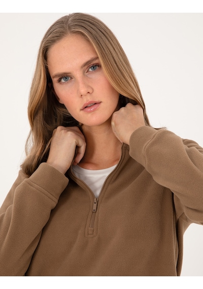 Pierre Cardin Kadın Camel Sweatshirt 50316333-vr015 Camel